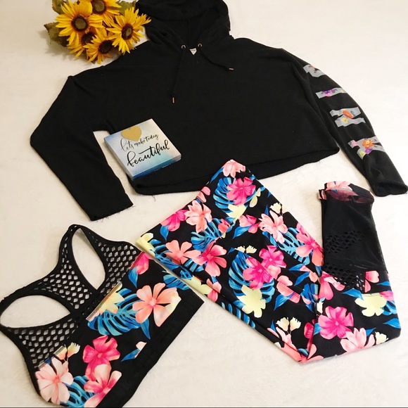 PINK Victoria's Secret Other - PINK tropical floral outfit 3 piece